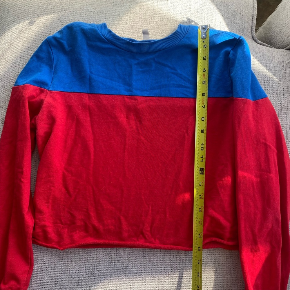 ASOS Cropped Colorblock Sweater - Picture 3 of 4